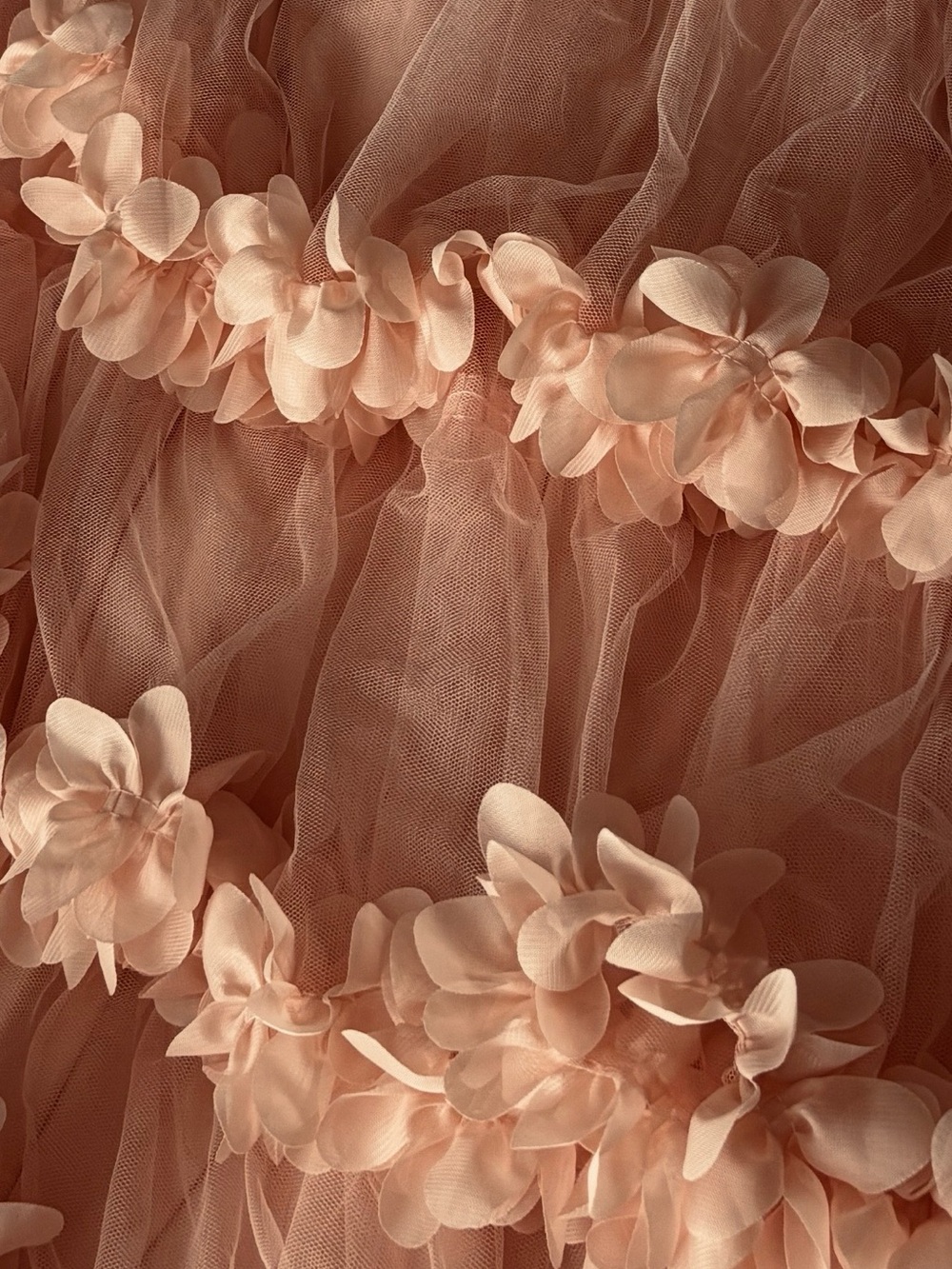Romantic Blush Pink Tulle Two-Piece Day or Evening Gown - Picture 4 of 4